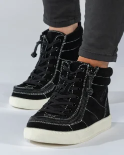 Black Suede BILLY Ten9 Street High Tops -Style Step Shoes Shop BK21329 001 studio standing 2 704x880 d3a68aac 2f72 472a 9408 801b9877332d