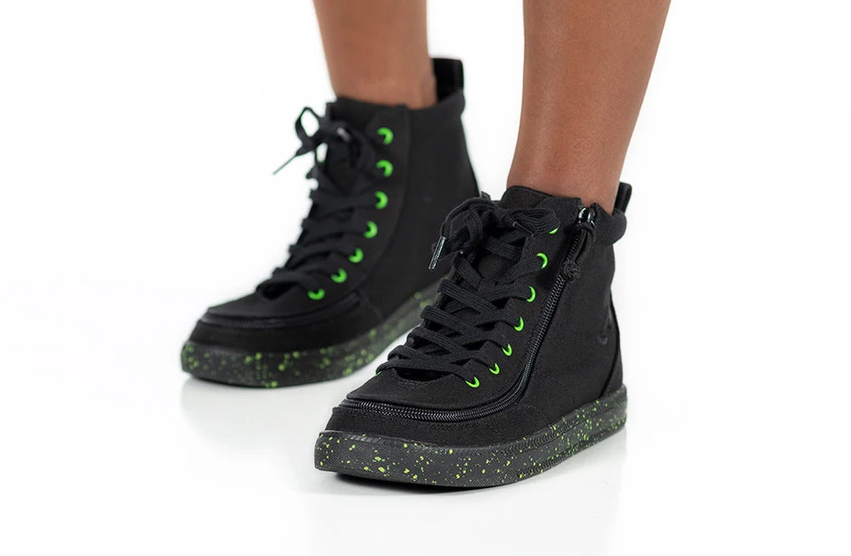 FINAL SALE - Black/Green Speckle BILLY Classic Lace High Tops 10 FINAL SALE - Black/Green Speckle BILLY Classic Lace High Tops - Image 10