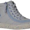 FINAL SALE - Grey/Blue Speckle BILLY Classic Lace High Tops