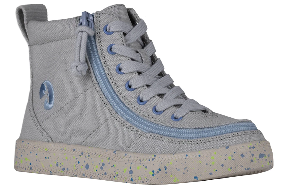 FINAL SALE - Grey/Blue Speckle BILLY Classic Lace High Tops 1 FINAL SALE - Grey/Blue Speckle BILLY Classic Lace High Tops