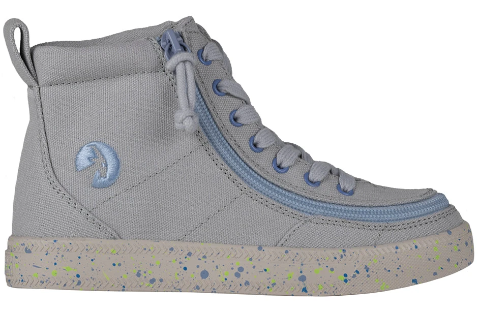 FINAL SALE - Grey/Blue Speckle BILLY Classic Lace High Tops 2 FINAL SALE - Grey/Blue Speckle BILLY Classic Lace High Tops - Image 2