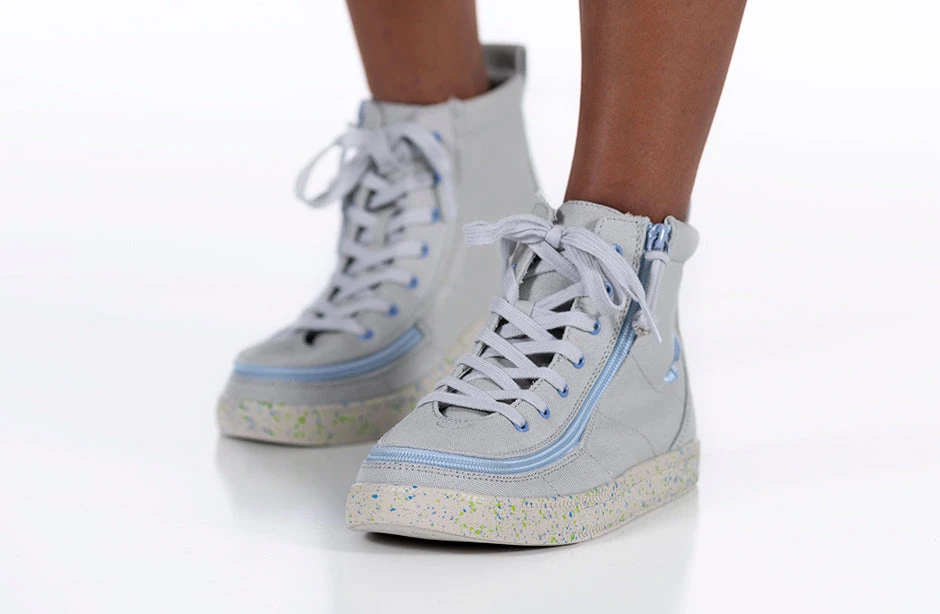 FINAL SALE - Grey/Blue Speckle BILLY Classic Lace High Tops 10 FINAL SALE - Grey/Blue Speckle BILLY Classic Lace High Tops - Image 10
