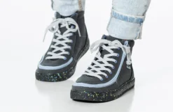 FINAL SALE - Charcoal/Blue Speckle BILLY Classic Lace High Tops -Style Step Shoes Shop BK22100 021 studio standing 2 940x614 d407dd69 6270 4a22 8ca3 cdc69df9e97f
