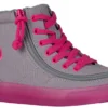 FINAL SALE - Grey/Pink BILLY Classic Lace High Tops