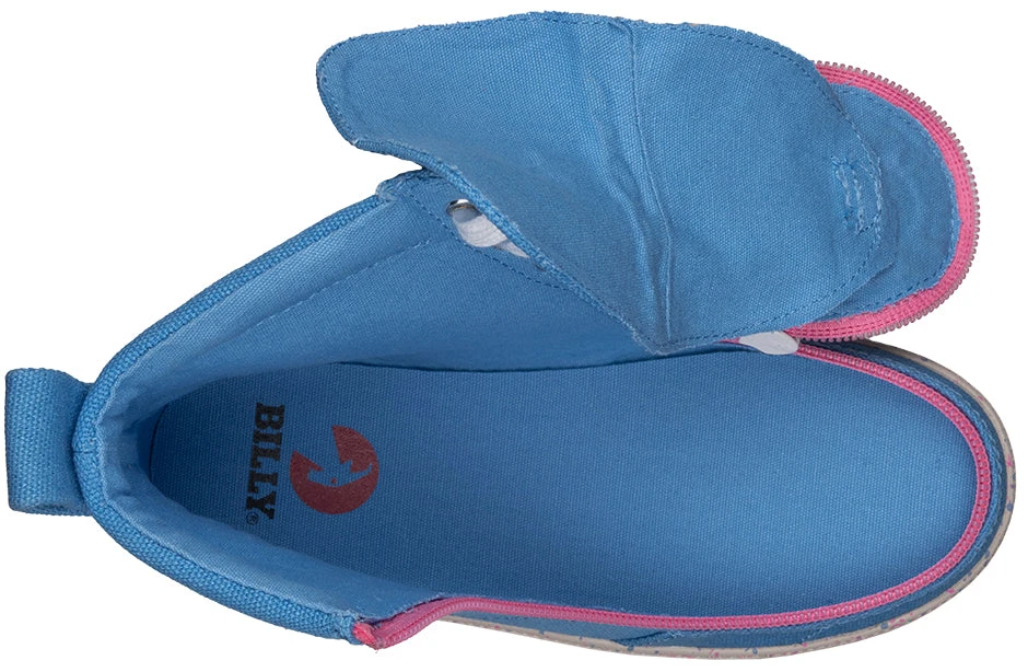 FINAL SALE - Blue/Pink Speckle BILLY Classic Lace High Tops 4 FINAL SALE - Blue/Pink Speckle BILLY Classic Lace High Tops - Image 4