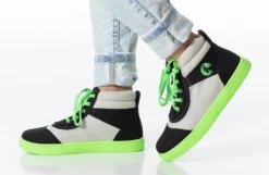 FINAL SALE - Black/Green BILLY Street Short Wrap High Tops -Style Step Shoes Shop BK22111 002 studio standing 1 940x614 2977de2f bc75 42ae a8d7 a75e83479880