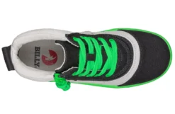 FINAL SALE - Black/Green BILLY Street Short Wrap High Tops -Style Step Shoes Shop BK22111 002 top 940x614 707a39ff 6252 4ed8 9ca1 9442722b357b