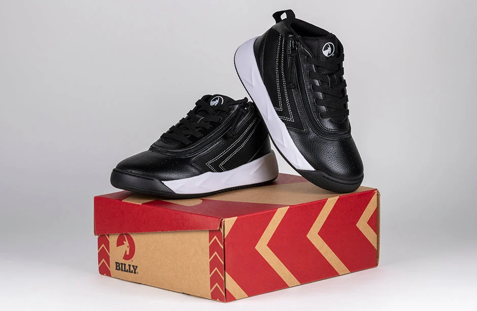 FINAL SALE - Black/White BILLY Sport Hoop Athletic Sneakers 8 FINAL SALE - Black/White BILLY Sport Hoop Athletic Sneakers - Image 8