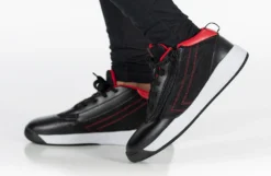 FINAL SALE - Black/Red BILLY Sport Hoop Athletic Sneakers -Style Step Shoes Shop BK22132 003 studio standing 1 940x614 e1e0f00f 3d70 4dc0 873f c711fda78239
