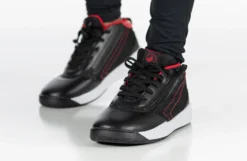 FINAL SALE - Black/Red BILLY Sport Hoop Athletic Sneakers -Style Step Shoes Shop BK22132 003 studio standing 2 940x614 83c5d00a 1913 421b 8120 3bb0fabd71a6
