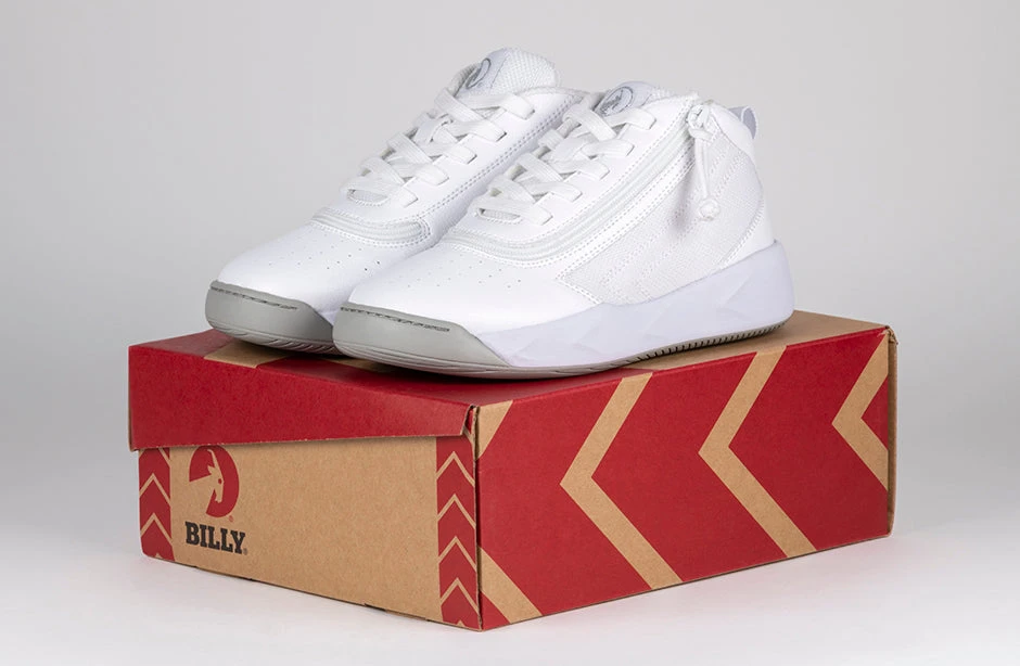 FINAL SALE - White BILLY Sport Hoop Athletic Sneakers 6 FINAL SALE - White BILLY Sport Hoop Athletic Sneakers - Image 6