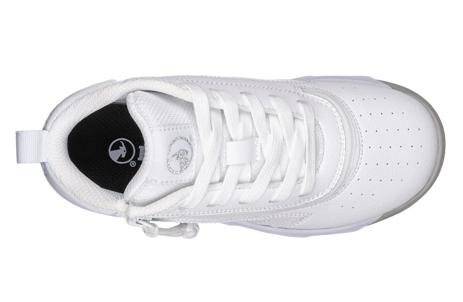 FINAL SALE - White BILLY Sport Hoop Athletic Sneakers 3 FINAL SALE - White BILLY Sport Hoop Athletic Sneakers - Image 3