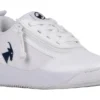 FINAL SALE - White/Navy BILLY Sport Court Athletic Sneakers