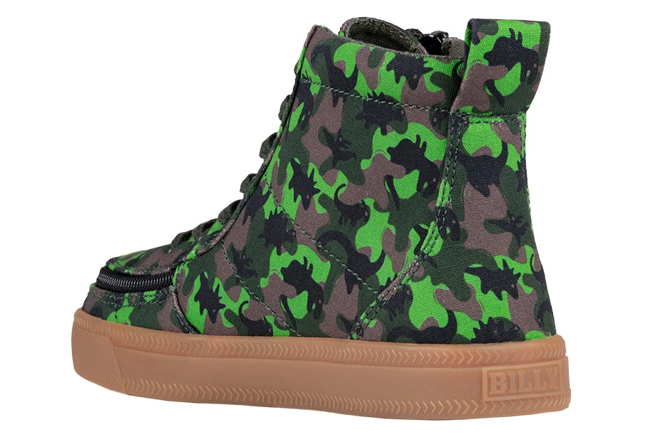 FINAL SALE - Green Dino BILLY Classic Lace High Tops 3 FINAL SALE - Green Dino BILLY Classic Lace High Tops - Image 3