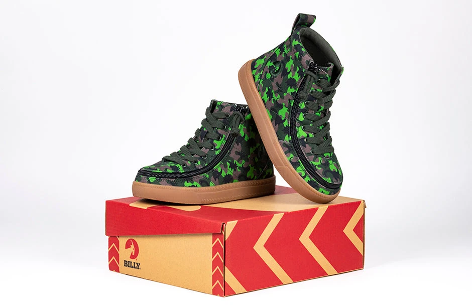 FINAL SALE - Green Dino BILLY Classic Lace High Tops 9 FINAL SALE - Green Dino BILLY Classic Lace High Tops - Image 9