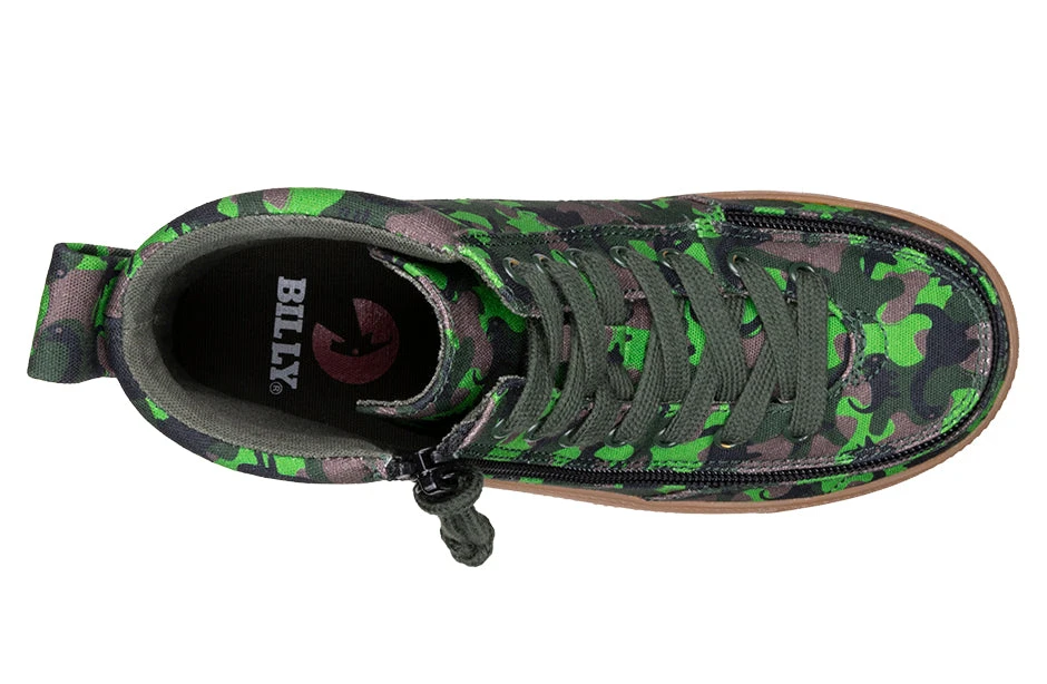 FINAL SALE - Green Dino BILLY Classic Lace High Tops 4 FINAL SALE - Green Dino BILLY Classic Lace High Tops - Image 4