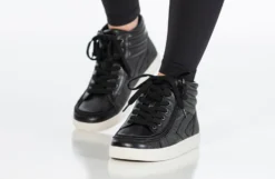 Black Leather BILLY Ten9 CS Sneaker High Tops -Style Step Shoes Shop BK22442 002 studio standing 2 940x614 05b480c4 8c41 48c7 86d3 db28221c2573