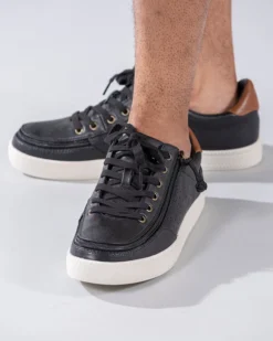 FINAL SALE - Men's Black BILLY Low Sneakers -Style Step Shoes Shop BM20003 001 Studio2 704x880 1