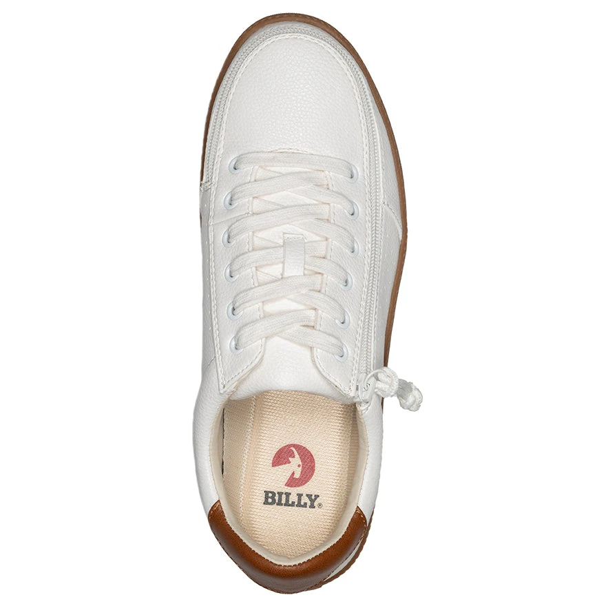 FINAL SALE - Men's White BILLY Low Sneakers 3 FINAL SALE - Men's White BILLY Low Sneakers - Image 3