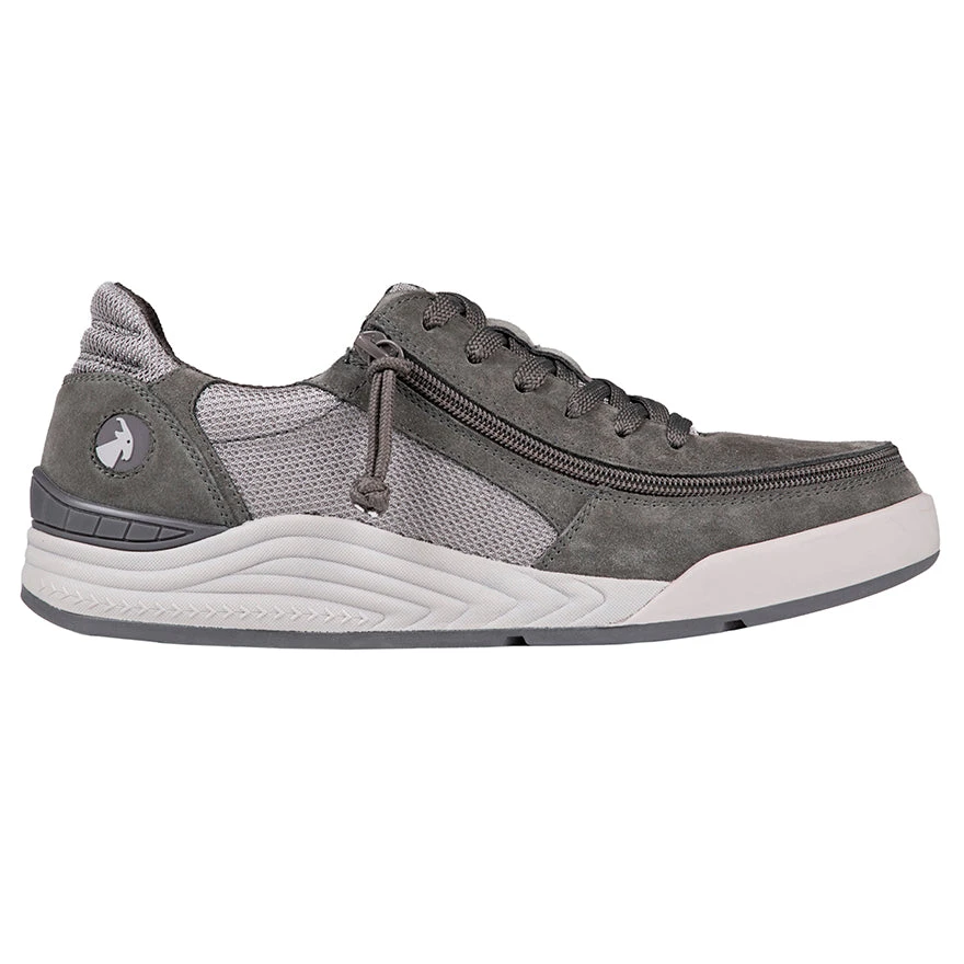 FINAL SALE - Men's Charcoal Suede/Mesh BILLY Comfort Classic Lows 2 FINAL SALE - Men's Charcoal Suede/Mesh BILLY Comfort Classic Lows - Image 2