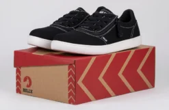 FINAL SALE - Men's Black/White Stitch BILLY Sneaker Low Tops -Style Step Shoes Shop BM22128 002 studio 1 940x614 61287e4f fb00 488f 8f9f 8005e4d8d487