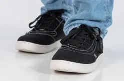 FINAL SALE - Men's Black/White Stitch BILLY Sneaker Low Tops -Style Step Shoes Shop BM22128 002 studio standing 2 940x614 f9d97bab e6a0 4635 8023 189b09868fe8