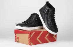 Men's Black Leather BILLY Ten9 CS Sneaker High Tops -Style Step Shoes Shop BM22442 002 on box 3 940x614 db5d34fe 356d 44d8 b6b2 d25df054d5b2