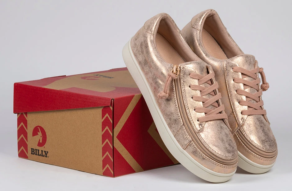 FINAL SALE - Women's Rose Gold BILLY Sneakers 7 FINAL SALE - Women's Rose Gold BILLY Sneakers - Image 7