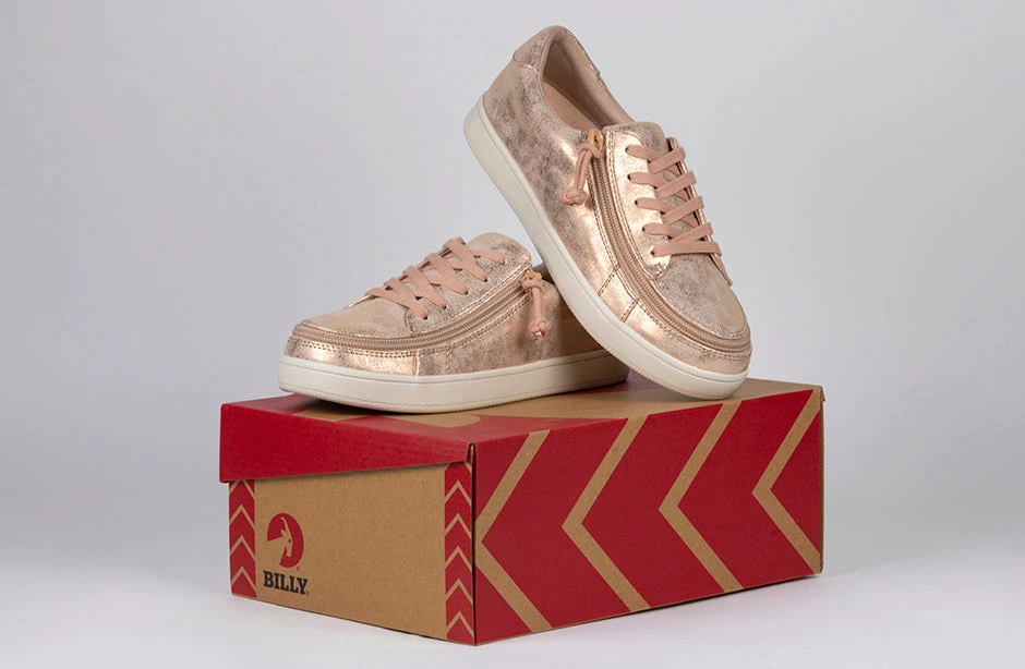 FINAL SALE - Women's Rose Gold BILLY Sneakers 8 FINAL SALE - Women's Rose Gold BILLY Sneakers - Image 8