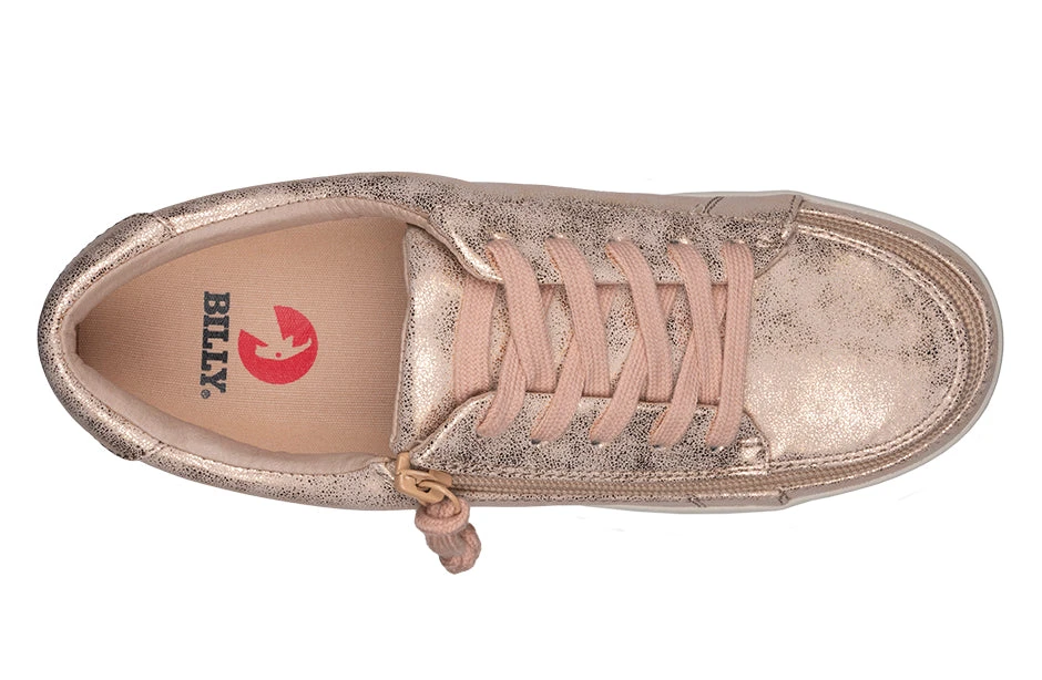 FINAL SALE - Women's Rose Gold BILLY Sneakers 3 FINAL SALE - Women's Rose Gold BILLY Sneakers - Image 3
