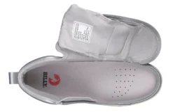 FINAL SALE - Women's Silver Grey Metallic BILLY Sneaker Lace Mid Tops -Style Step Shoes Shop BW22135 040 open 940x614 2be0cfbc cf87 43d5 a30d a744ad4d6f33