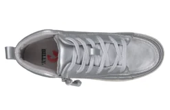 FINAL SALE - Women's Silver Grey Metallic BILLY Sneaker Lace Mid Tops -Style Step Shoes Shop BW22135 040 top 940x614 03cc690a 495c 4db0 a0f5 f49a2b70243b