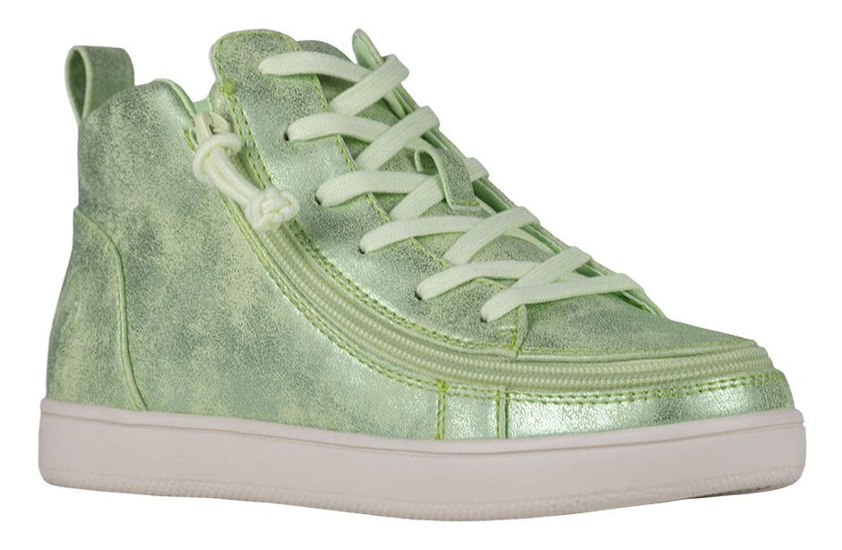 FINAL SALE - Women's Cucumber Green BILLY Sneaker Lace Mid Tops 1 FINAL SALE - Women's Cucumber Green BILLY Sneaker Lace Mid Tops