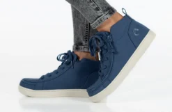 FINAL SALE - Women's Beach Blue BILLY Sneaker Lace Mid Tops -Style Step Shoes Shop BW22135 420 studio standing 1 940x614 e1db2d23 9202 44af 9a80 c1170c12d391