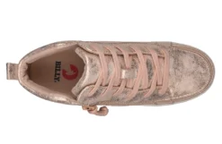 FINAL SALE - Women's Rose Gold BILLY Sneaker Lace Mid Tops -Style Step Shoes Shop BW22135 680 top 940x614 4c0b1998 9988 444a 8fbb 305e31d51b3b