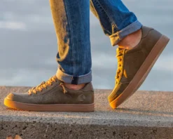 FINAL SALE - Men's Olive BILLY Sneaker Lows -Style Step Shoes Shop MensOliveSneaker880x704