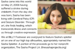 Sasha Splatter BILLY Classic Lace High Tops -Style Step Shoes Shop SashaBio