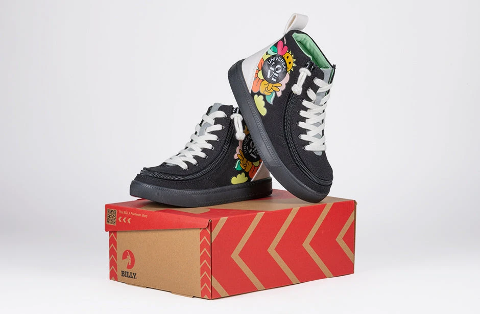 UNI Love Black Multi BILLY Classic Lace High Tops 9 UNI Love Black Multi BILLY Classic Lace High Tops - Image 9