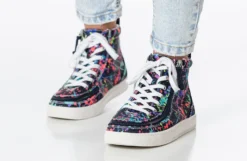 Sasha Splatter BILLY Classic Lace High Tops -Style Step Shoes Shop bk23100 009 studio standing 2 940x614 52634009248 o