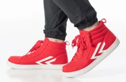 Men's Red/White BILLY CS Sneaker High Tops -Style Step Shoes Shop bm23142 600 studio standing 1 940x614 52633738166 o