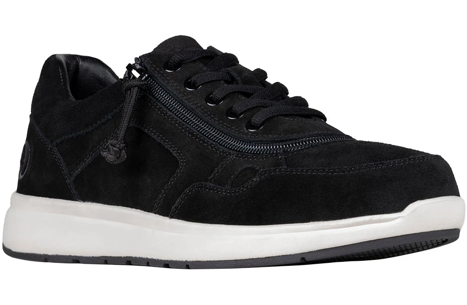 Men's Black Suede BILLY Comfort Joggers 1 Men's Black Suede BILLY Comfort Joggers